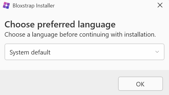 Bloxstrap preferred language selection