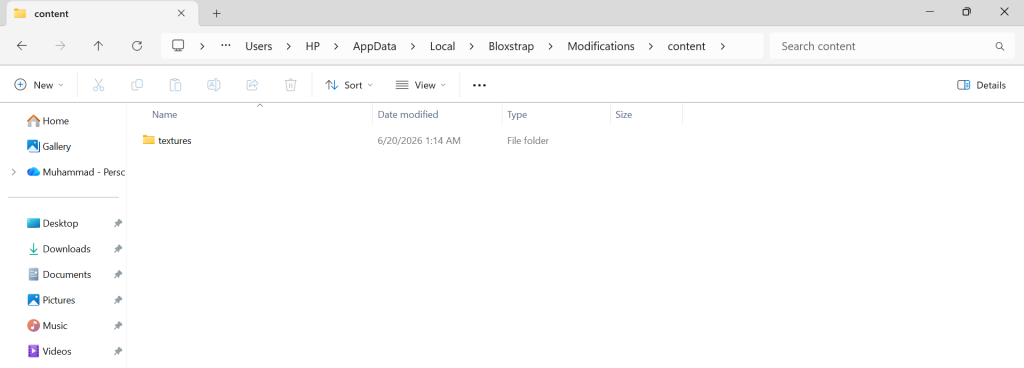 How to Install Bloxstrap Mods Menu (with Images) | Custom Mods, Cursors, Fonts, Sound, Textures and Much More in Roblox - Complete Guide 2026 6 textures folder in Bloxstrap Mods Menu Pack
